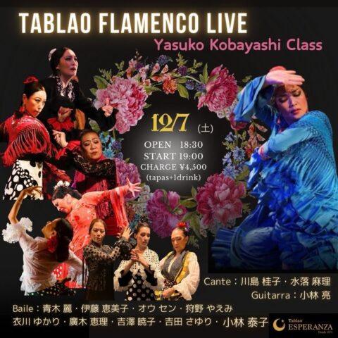 2024年12月7日(土) 小林泰子クラス・タブラオライブ【エスペランサ⭐️presents⭐️小林泰子企画】